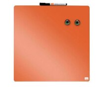 nobo Magnettafel beschreibbar 36,0 x 36,0 cm orange