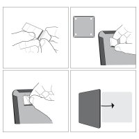 nobo Magnettafel beschreibbar 36,0 x 36,0 cm orange