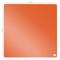 nobo Magnettafel beschreibbar 36,0 x 36,0 cm orange