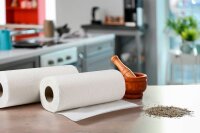 GLÜCKSBLATT Küchenrollen reinweiß 3-lagig, 8 Rollen