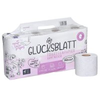GLÜCKSBLATT Toilettenpapier samtweich 4-lagig, 8 Rollen