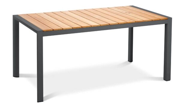 barths Gartentisch Paros braun rechteckig 160,0 x 90,0 x 76,0 cm