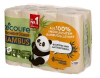 oecolife Küchenrollen Bambus 3-lagig, 8 Rollen