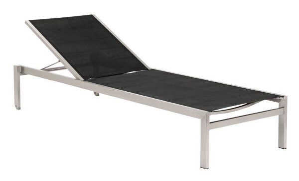 barths Sonnenliege Marbella schwarz Stahl