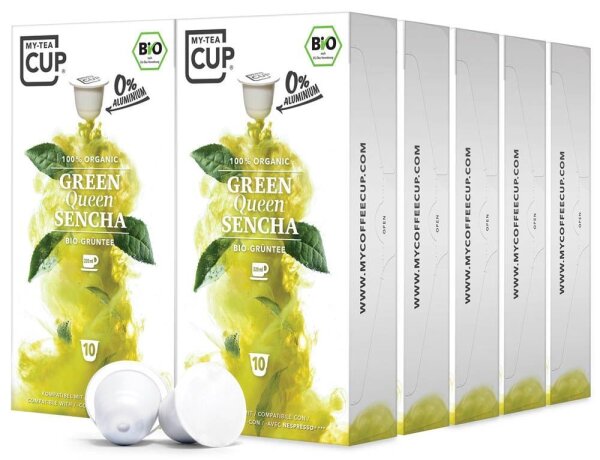 MY-TEA CUP® GREEN QUEEN SENCHA Bio-Teekapseln 100 Portionen