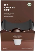MY COFFEE CUP ESPRESSO FORTISSIMO Bio-Kaffeekapseln,...