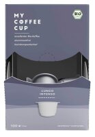 MY COFFEE CUP LUNGO INTENSO Bio-Kaffeekapseln, Arabica-...