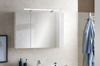 MÖBELPARTNER Spiegelschrank Dorina 132250 weiß glanz 90,0 x 16,0 x 75,7 cm