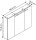MÖBELPARTNER Spiegelschrank Dorina 132250 weiß glanz 90,0 x 16,0 x 75,7 cm