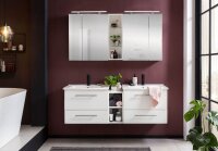 MÖBELPARTNER Spiegelschrank Dorina 125095 weiß glanz 60,0 x 16,0 x 75,7 cm
