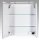 MÖBELPARTNER Spiegelschrank Dorina 125095 weiß glanz 60,0 x 16,0 x 75,7 cm