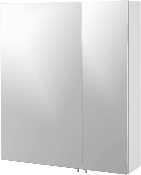 MÖBELPARTNER Spiegelschrank Basic 134105 weiß glanz 60,0 x 16,0 x 70,7 cm