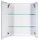 MÖBELPARTNER Spiegelschrank Basic 134105 weiß glanz 60,0 x 16,0 x 70,7 cm