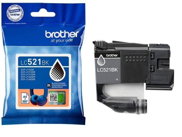 brother LC-521BK schwarz Druckerpatrone