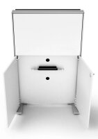 Quadrifoglio Trennwand Box Screen, weiß 101,5 x 178,5 cm, 1 St.