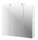 MÖBELPARTNER Spiegelschrank Dorina 125353 weiß glanz 80,0 x 16,0 x 75,7 cm