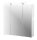 MÖBELPARTNER Spiegelschrank Dorina 125523 weiß glanz 70,0 x 16,0 x 75,7 cm