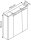 MÖBELPARTNER Spiegelschrank Dorina 125523 weiß glanz 70,0 x 16,0 x 75,7 cm