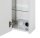 MÖBELPARTNER Spiegelschrank Dorina 125523 weiß glanz 70,0 x 16,0 x 75,7 cm