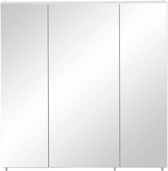 MÖBELPARTNER Spiegelschrank Basic 134106 weiß glanz 70,0 x 16,0 x 70,7 cm