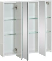 MÖBELPARTNER Spiegelschrank Basic 134106 weiß glanz 70,0 x 16,0 x 70,7 cm