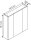 MÖBELPARTNER Spiegelschrank Basic 134106 weiß glanz 70,0 x 16,0 x 70,7 cm