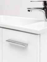 MÖBELPARTNER Waschbecken mit Unterschrank Matteo 137110 kreideweiß 50,0 x 25,0 x 60,0 cm