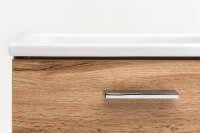 MÖBELPARTNER Waschbecken mit Unterschrank Matteo 137111 eiche landhaus 50,0 x 25,0 x 60,0 cm