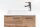 MÖBELPARTNER Waschbecken mit Unterschrank Matteo 137111 eiche landhaus 50,0 x 25,0 x 60,0 cm
