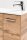 MÖBELPARTNER Waschbecken mit Unterschrank Matteo 137111 eiche landhaus 50,0 x 25,0 x 60,0 cm