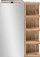 MÖBELPARTNER Spiegelschrank Matteo 156970 eiche landhaus 50,0 x 16,0 x 76,0 cm