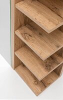 MÖBELPARTNER Spiegelschrank Matteo 156970 eiche landhaus 50,0 x 16,0 x 76,0 cm