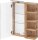 MÖBELPARTNER Spiegelschrank Matteo 156970 eiche landhaus 50,0 x 16,0 x 76,0 cm