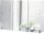 MÖBELPARTNER Spiegelschrank Basic 134110 weiß glanz 120,0 x 16,0 x 70,7 cm