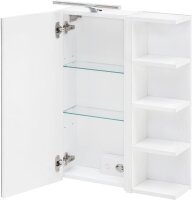 MÖBELPARTNER Spiegelschrank Matteo 156967 kreideweiß 50,0 x 16,0 x 76,0 cm