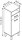 MÖBELPARTNER Badschrank Padua 142178 weiß glanz, eiche landhaus 40,4 x 35,0 x 114,5 cm