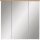 MÖBELPARTNER Spiegelschrank Padura 142296 weiß glanz, eiche landhaus 70,5 x 23,7 x 72,3 cm