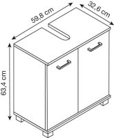 MÖBELPARTNER Waschbeckenunterschrank Nora 144919...