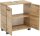 MÖBELPARTNER Waschbeckenunterschrank Nora 144919 eiche landhaus 59,8 x 32,6 x 63,4 cm