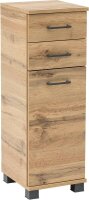 MÖBELPARTNER Badschrank Nora 144933 eiche landhaus...