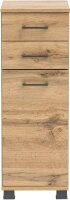 MÖBELPARTNER Badschrank Nora 144933 eiche landhaus 30,3 x 32,6 x 88,6 cm