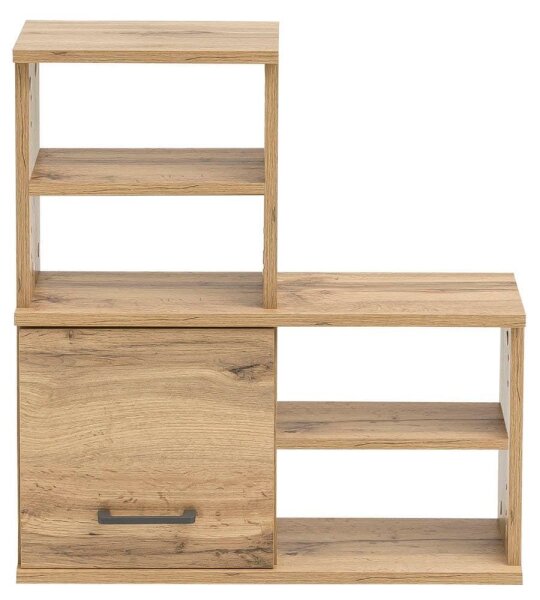 MÖBELPARTNER Hängeregal Nora 145004 eiche landhaus 59,8 x 20,5 x 64,8 cm
