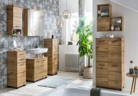 MÖBELPARTNER Hängeregal Nora 145004 eiche landhaus 59,8 x 20,5 x 64,8 cm