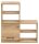 MÖBELPARTNER Hängeregal Nora 145004 eiche landhaus 59,8 x 20,5 x 64,8 cm