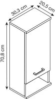 MÖBELPARTNER Bad-Hängeschrank Nora 144940 eiche...