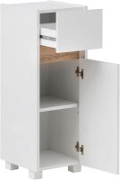 MÖBELPARTNER Badschrank Cosmo 146312 weiß 30,2 x 33,0 x 84,8 cm