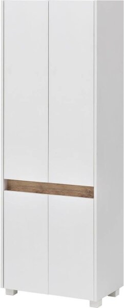 MÖBELPARTNER Badschrank Cosmo 701514 weiß 56,9 x 33,0 x 164,5 cm