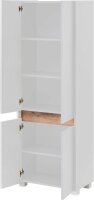 MÖBELPARTNER Badschrank Cosmo 701514 weiß 56,9 x 33,0 x 164,5 cm