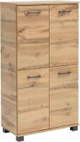 MÖBELPARTNER Badschrank Nora 144971 eiche landhaus...