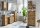 MÖBELPARTNER Badschrank Nora 144971 eiche landhaus 59,8 x 32,6 x 116,9 cm